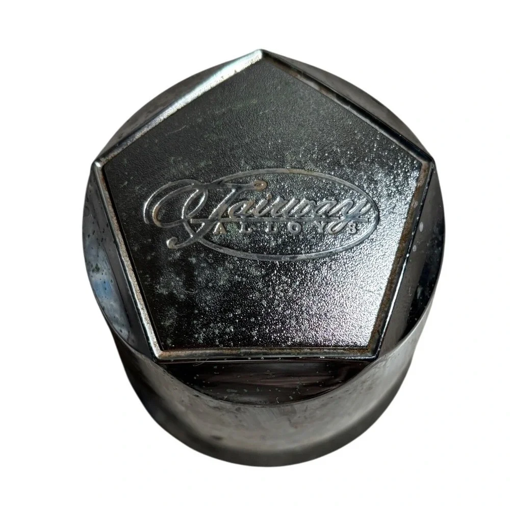 Fairway Alloys Chrome Push Through Wheel Center Cap Golf Cart ATV Pentagonal